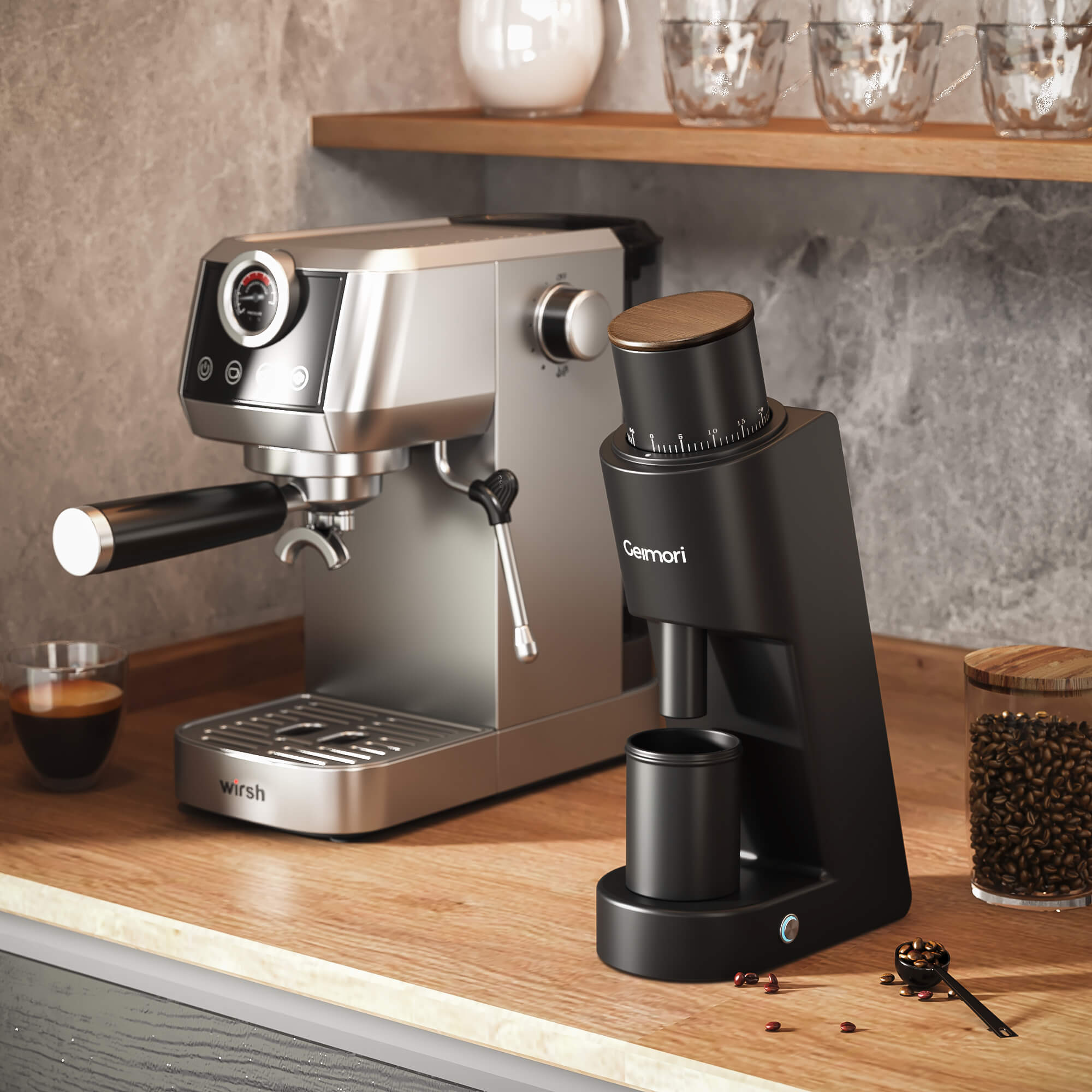 Geimori GU38 Compact Single-Dose Coffee Grinder