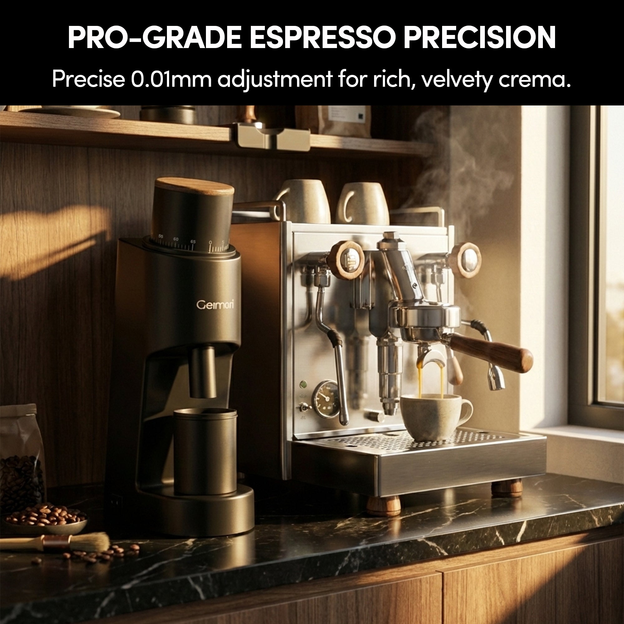 Geimori GU38 Compact Single-Dose Coffee Grinder