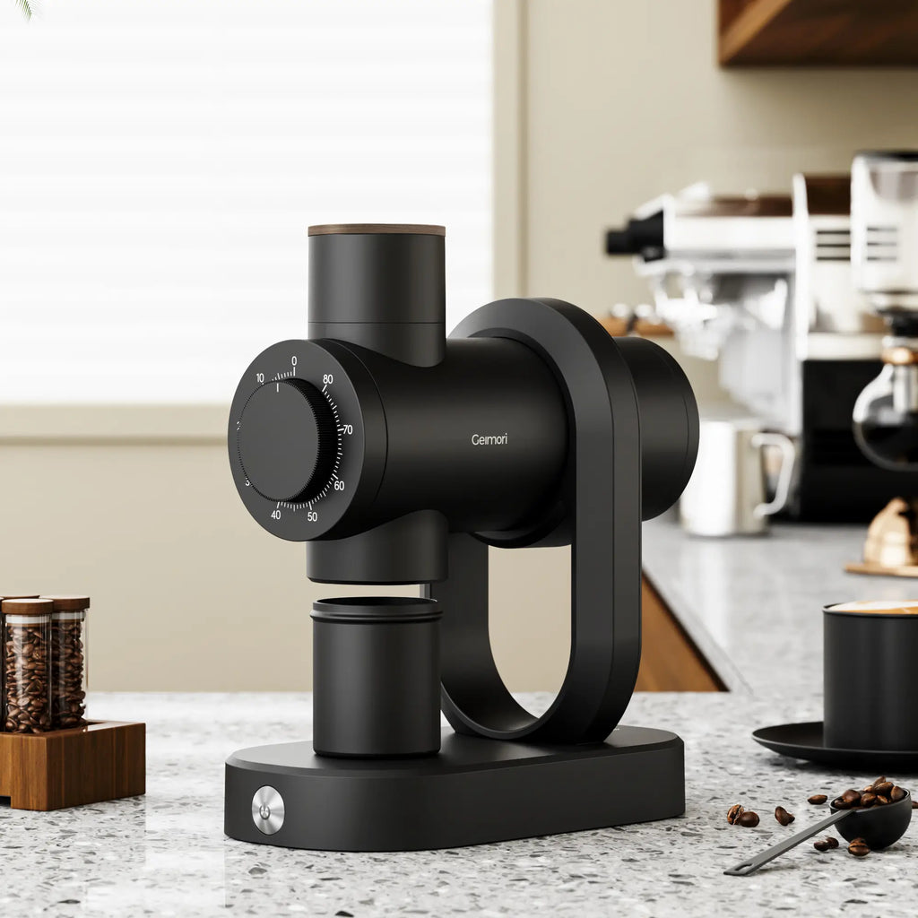 Geimori GU64 — 64mm Flat Burr Single Dose Coffee Grinder