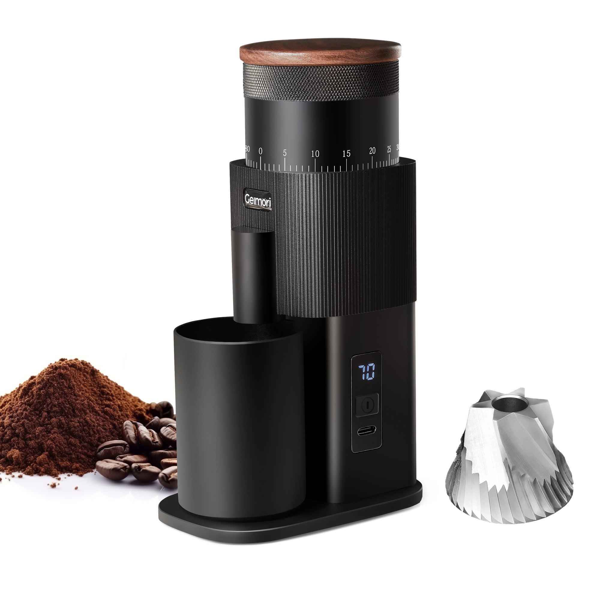 Geimori T38 Battery-Powered Portable Coffee Grinder – Espresso & Filter
