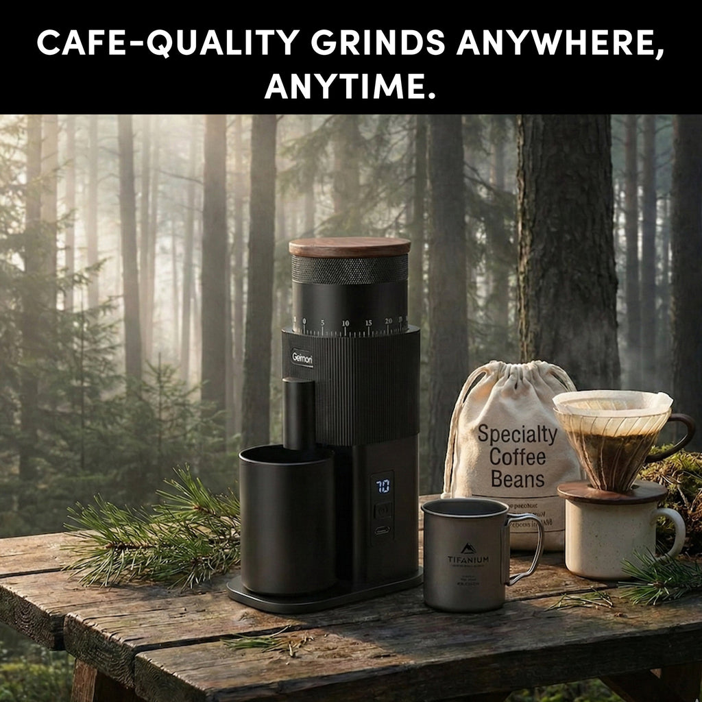 Geimori T38 Battery-Powered Portable Coffee Grinder – Espresso & Filter
