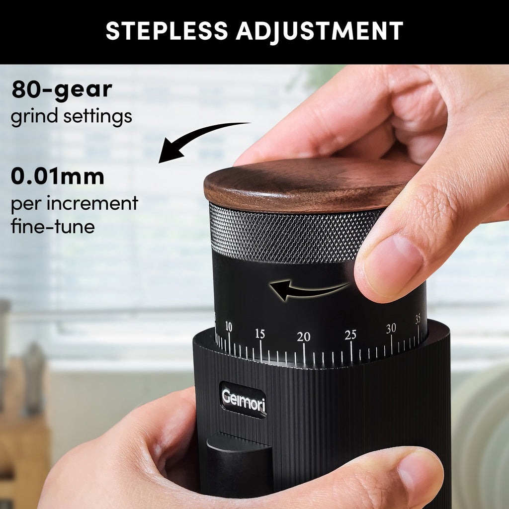 Geimori T38 Battery-Powered Portable Coffee Grinder – Espresso & Filter