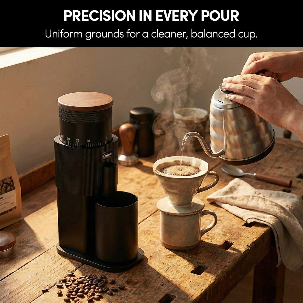 Geimori T38 Battery-Powered Portable Coffee Grinder – Espresso & Filter