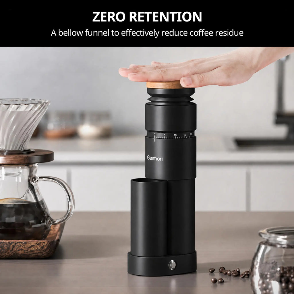 Geimori T38 Plus Electric Coffee Grinder for Espresso & Filter