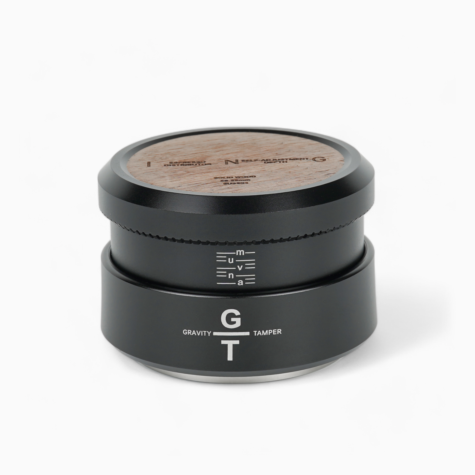 Gravity Tamper and Distributor with Wooden Lid - Shop Coffee Hobby