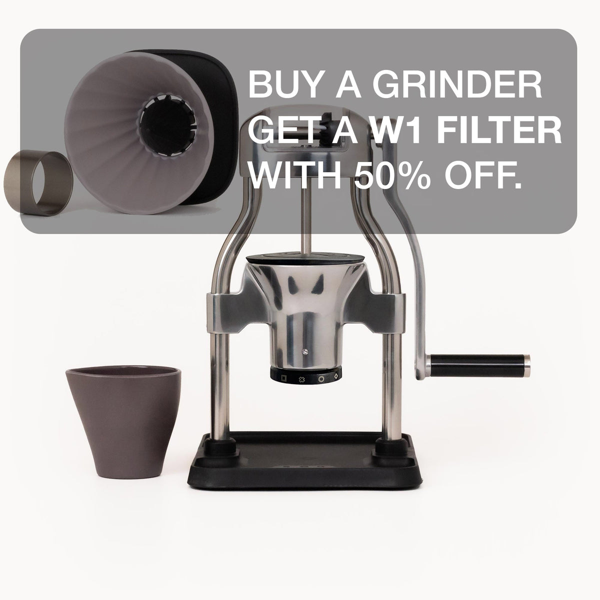 ROK GrinderGC PLUS — Conical Burr Hand Grinder