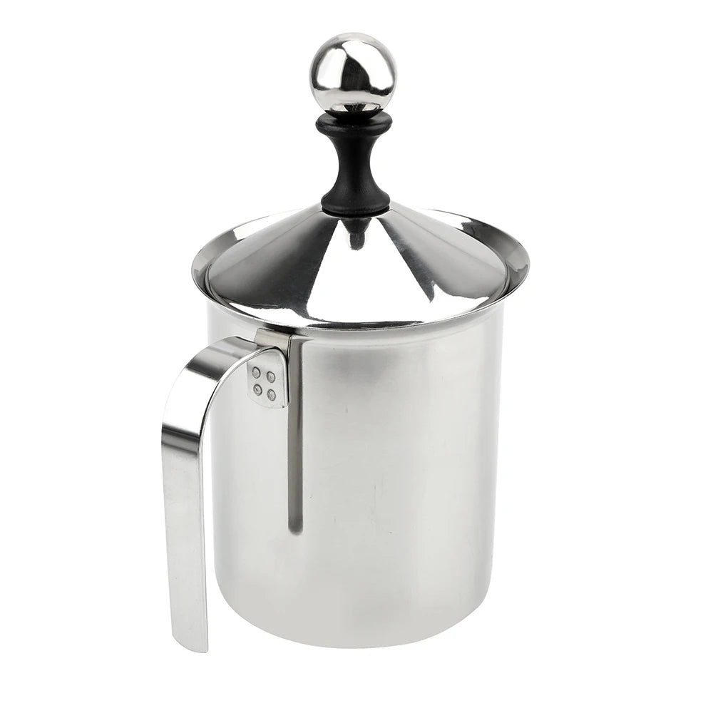400ml Stainless Steel Manual Milk Frother for espresso machines