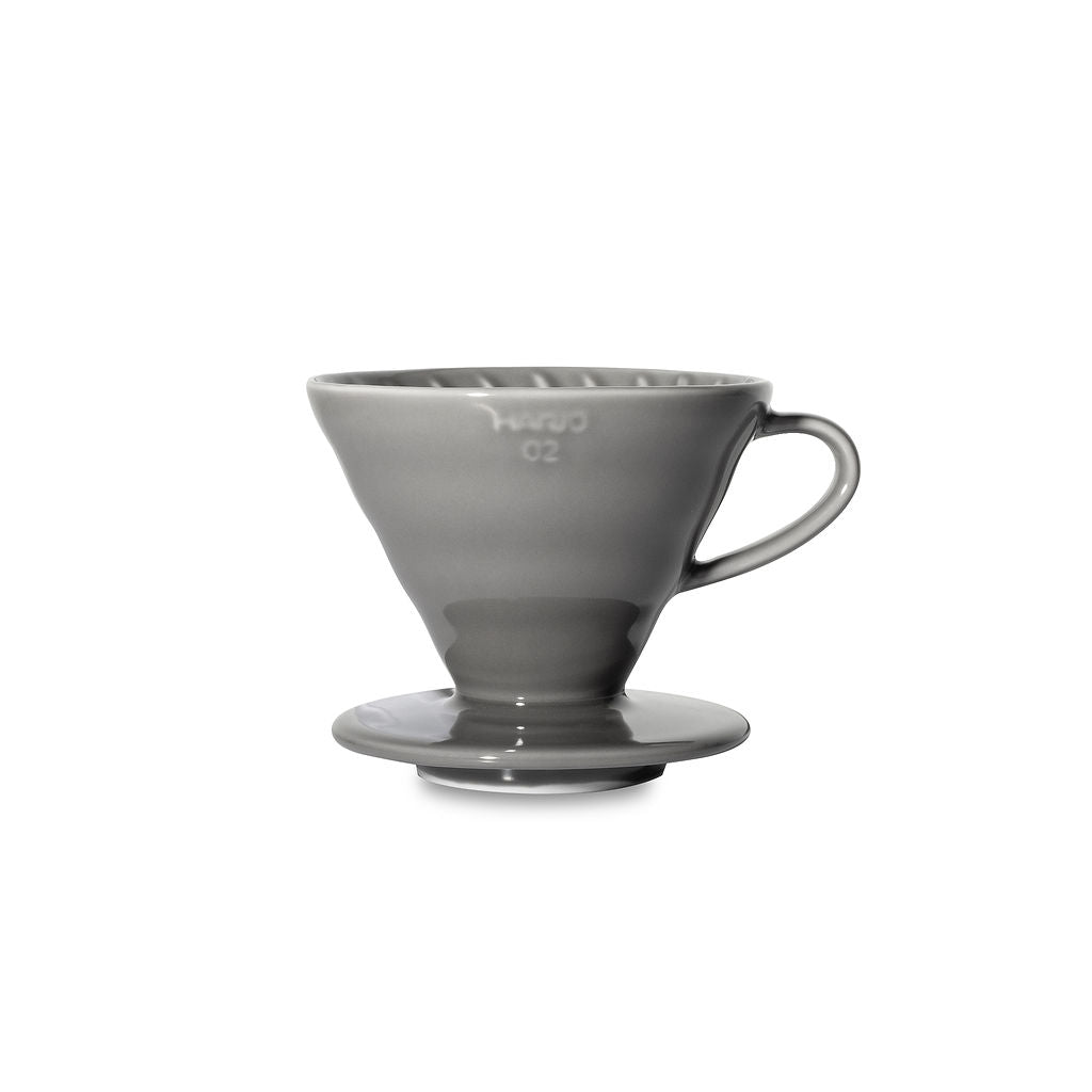 Hario V60 02 Arita-yaki Ceramic Dripper Set – Gray, Beaker Server & Filters