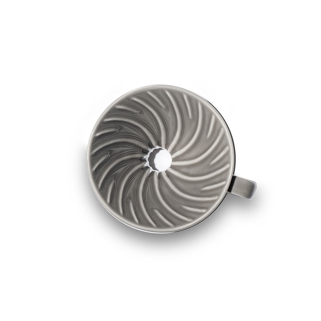 Hario V60 02 Arita-yaki Ceramic Dripper Set – Gray, Beaker Server & Filters