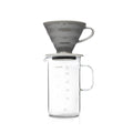 Hario V60 02 Arita-yaki Ceramic Dripper Set – Gray, Beaker Server & Filters
