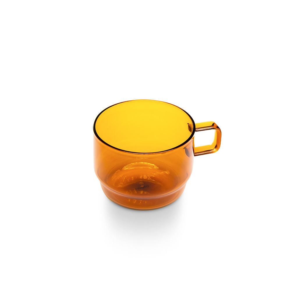 Amber Hario Stackable Glass Mug, 10oz, Diner version
