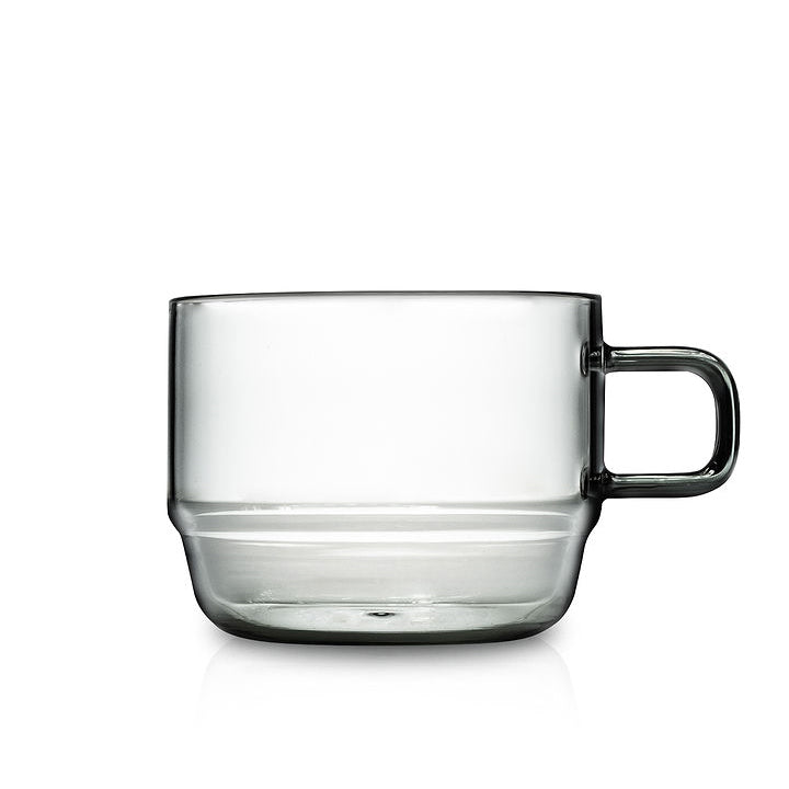 Espresso Parts Hario Stackable Glass Mug, Gray, 10 oz