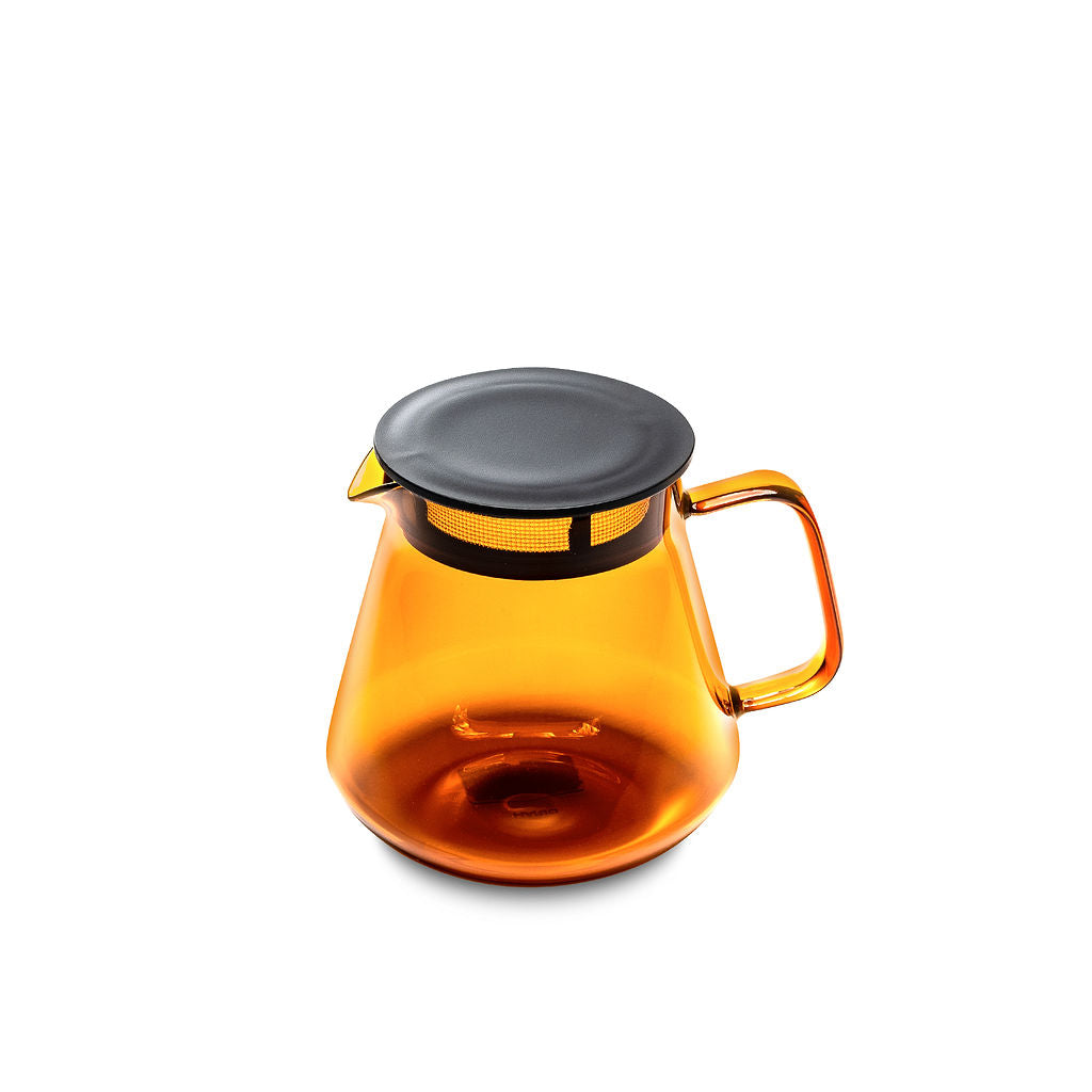 Amber-colored 600 ml Hario Glass Coffee & Tea Server
