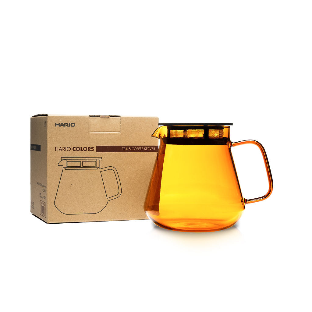 Amber 600 ml glass coffee and tea server by Espresso Parts