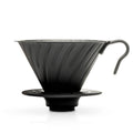 Espresso Parts Hario V60 02 Metal Pour-Over Coffee Dripper in Black