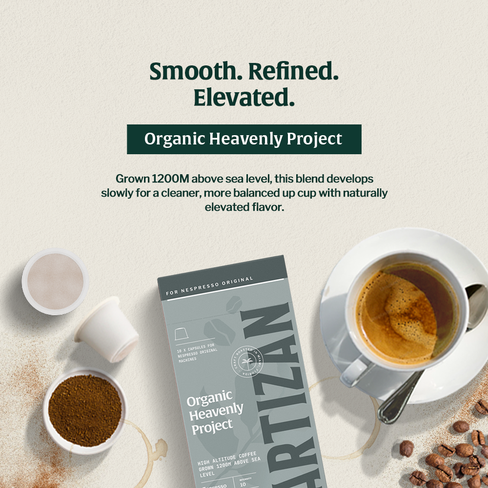 Artizan Organic Heavenly Project Espresso Nespresso Compatible Capsules – 10 Count