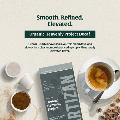 Artizan Heavenly Project Decaf Espresso Capsules - Shop Coffee Hobby
