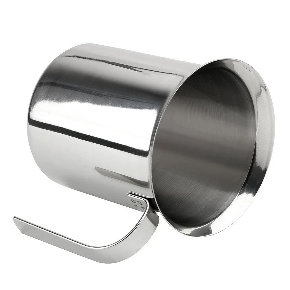 400ml Stainless Steel Manual Milk Frother for espresso machines