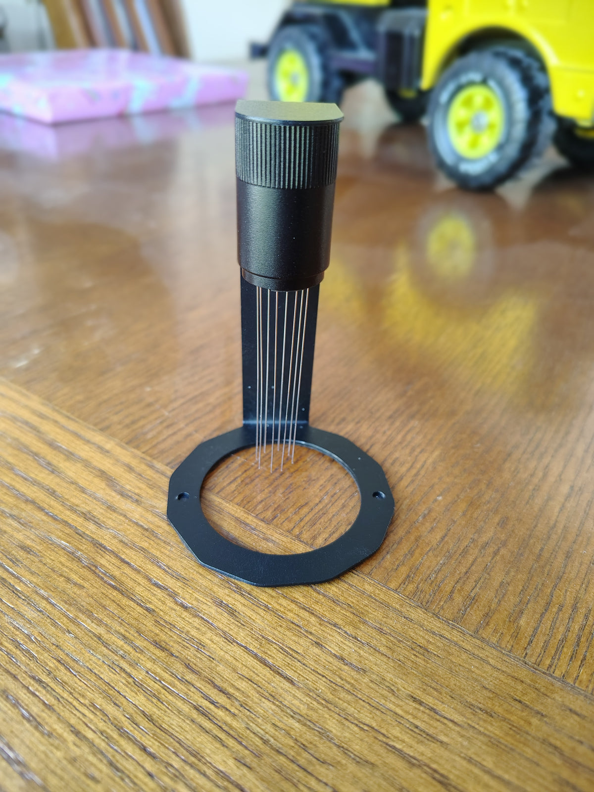 Black Magnetic and Black or White Espresso WDT Distribution Tool by Alchemy Harvest Coffee