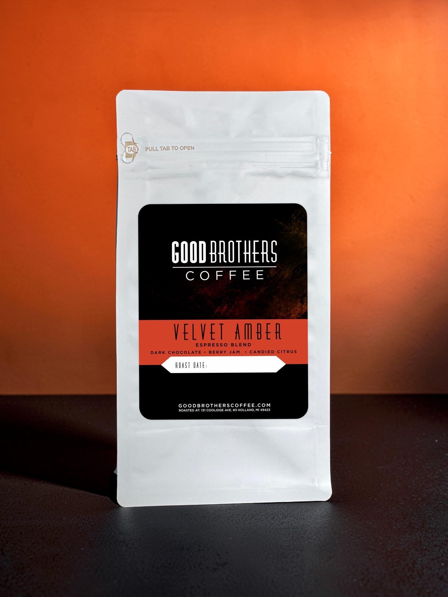 Velvet Amber Espresso Blend – Medium-Dark Roast | Good Brothers Coffee