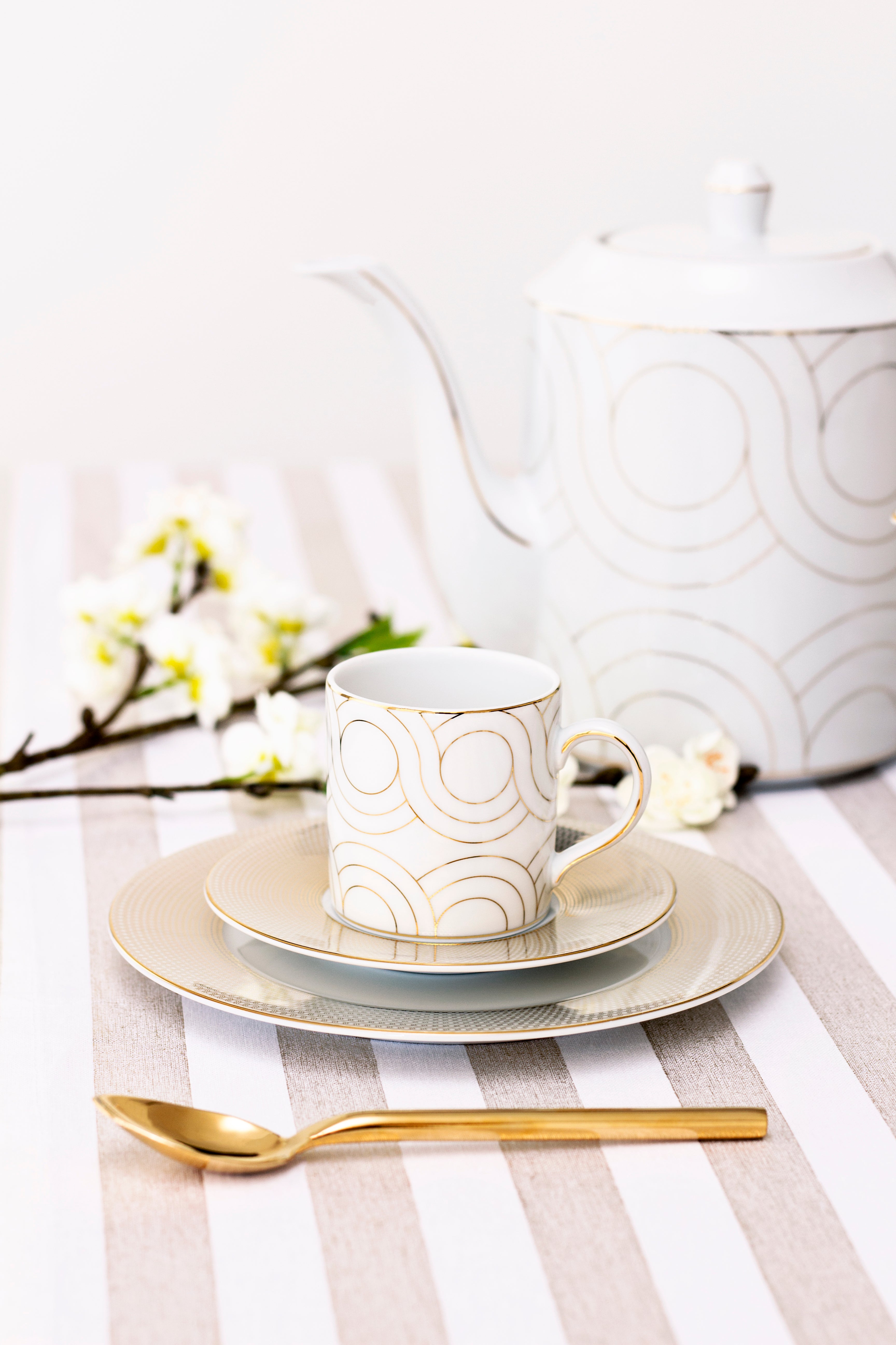Infinity Espresso Cup & Saucer (Set of 2)