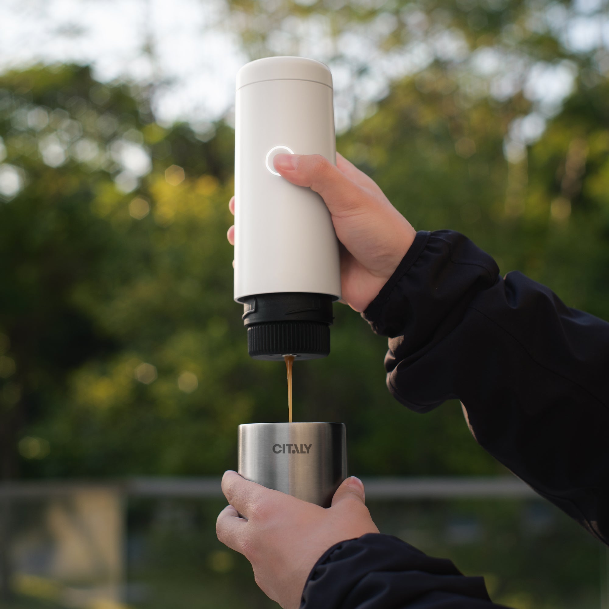 Citaly GO-1 Portable Espresso Machine – Fast Self-Heating, Capsule & Ground Coffee