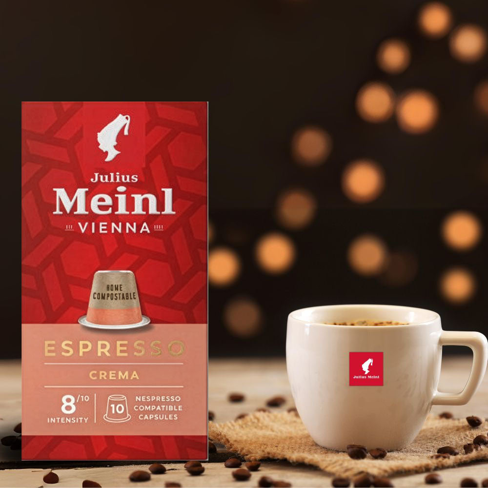 Julius Meinl Espresso Crema Nespresso Original Capsules, 10 Count