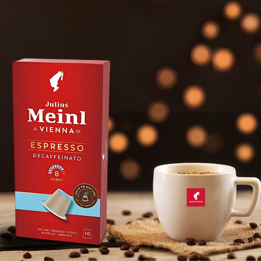 Julius Meinl Espresso Decaf Biodegradable Capsules, 10 Count - Shop Coffee Hobby
