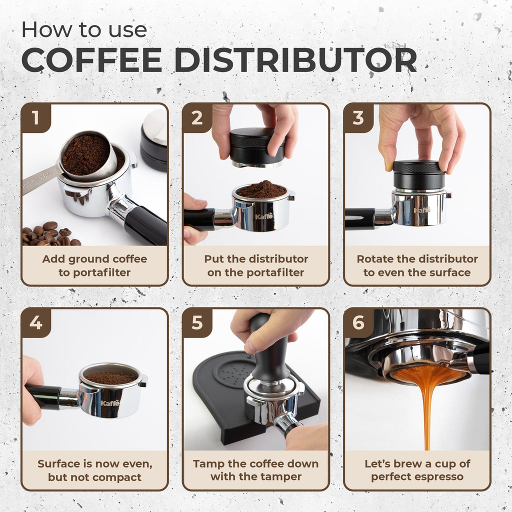 58mm Espresso Leveler | Adjustable Coffee Distribution Tool | Kaffe Products