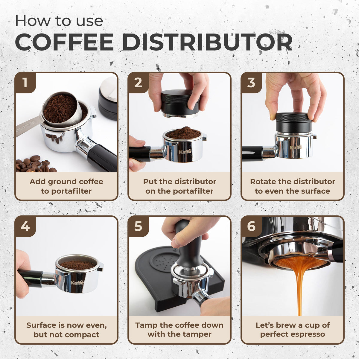 58mm Espresso Leveler | Adjustable Coffee Distribution Tool | Kaffe Products
