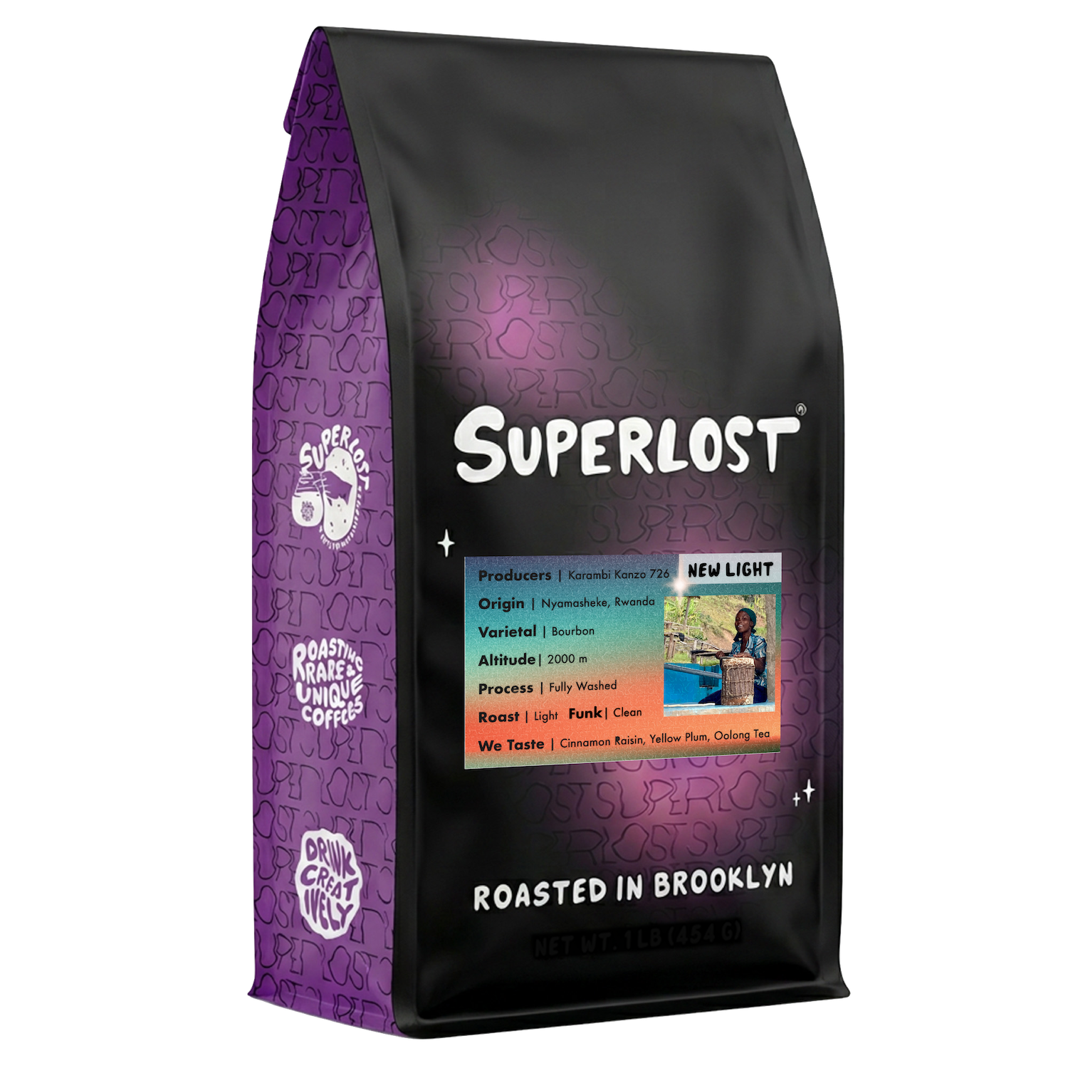 New Light – Rwanda Kanzu 726 Washed Coffee (Karambi, Nyamasheke | Whole Bean or French Press | ½LB–5LB)