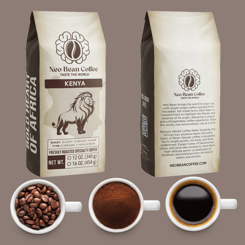 Kenya Single-Origin Coffee — Light, Medium & Dark Roast | Fresh-Roasted