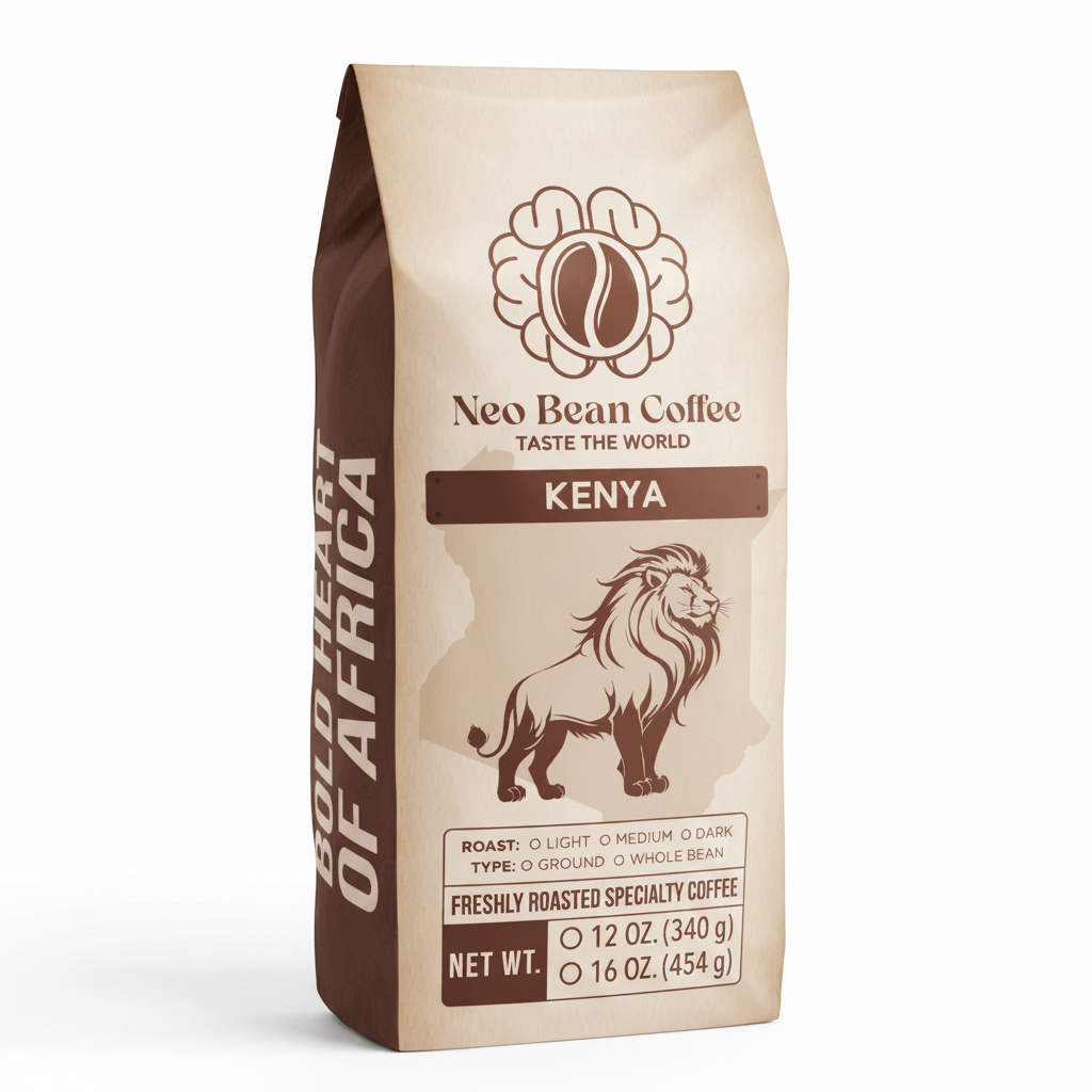 Kenya Single-Origin Coffee — Light, Medium & Dark Roast | Fresh-Roasted