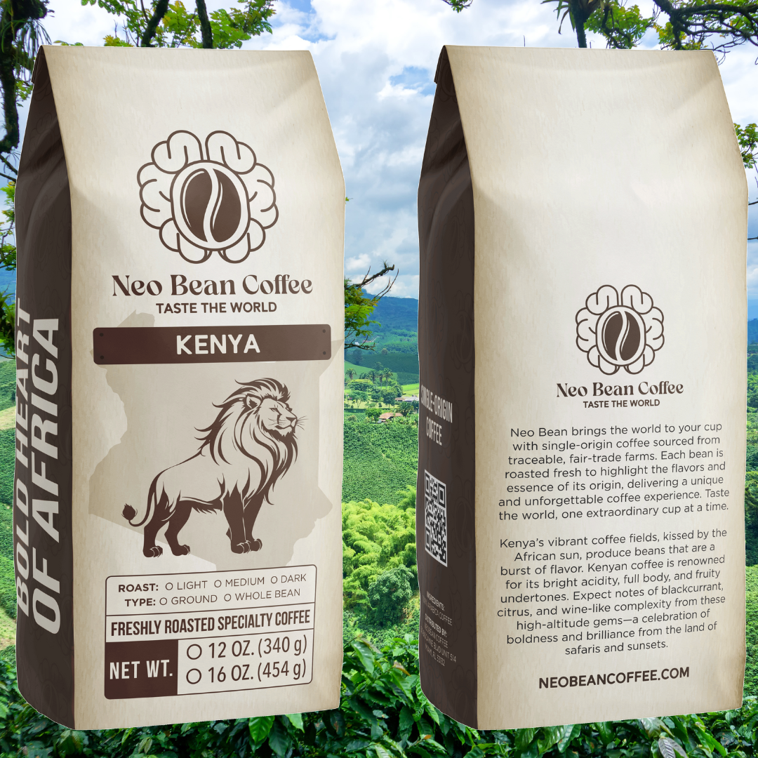 Kenya Single-Origin Coffee — Light, Medium & Dark Roast | Fresh-Roasted