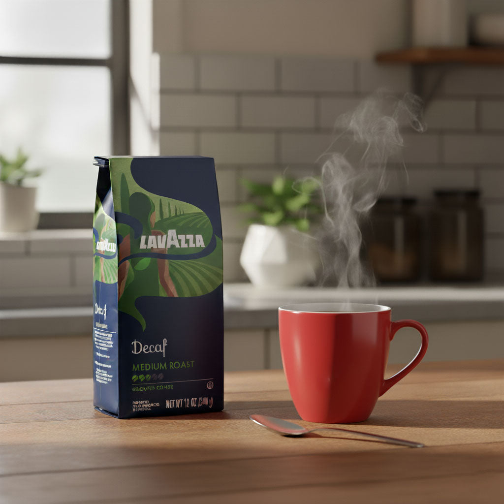 Lavazza Decaf Ground Coffee, 100% Arabica, 12 oz