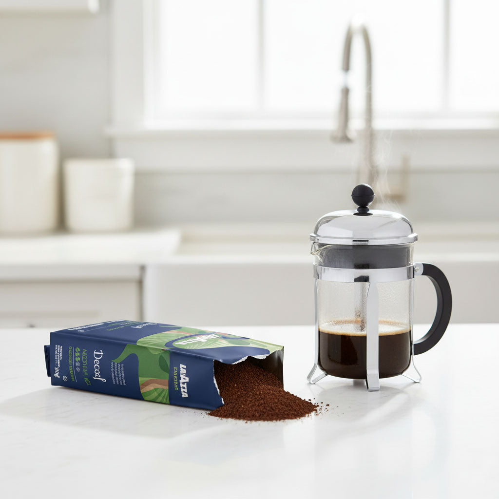 Lavazza Decaf Ground Coffee, 100% Arabica, 12 oz