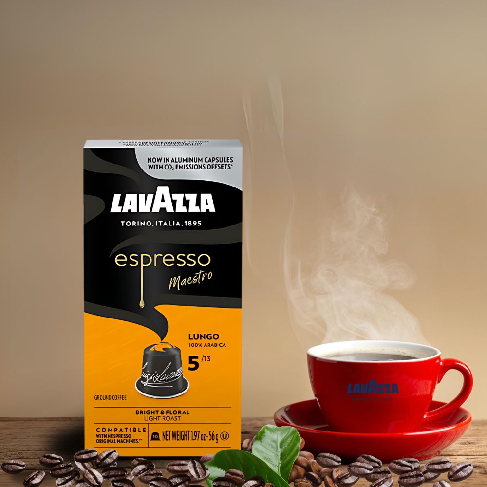 Lavazza Espresso Lungo Nespresso Original Capsules, 10 Count