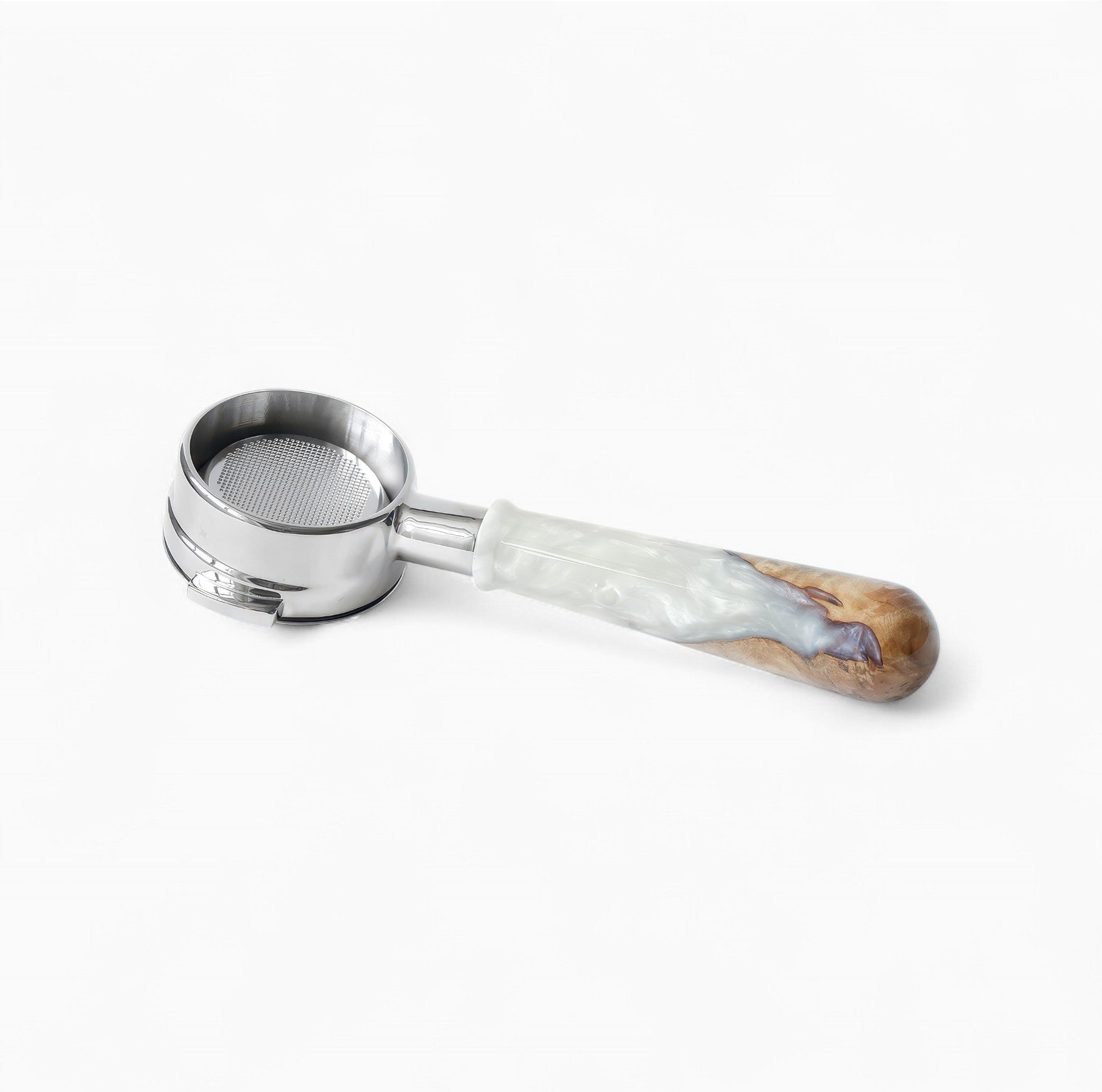 Walnut & Resin Handle Bottomless Portafilter