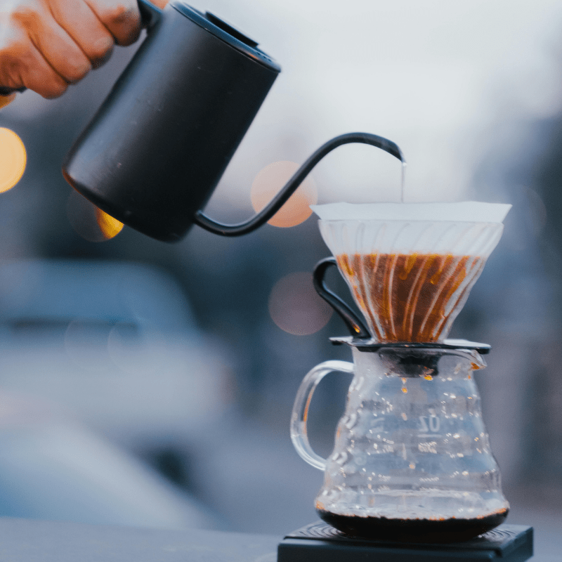 Whole bean version of Kirenge Gold Kenyan Light Roast Coffee, 12 oz.