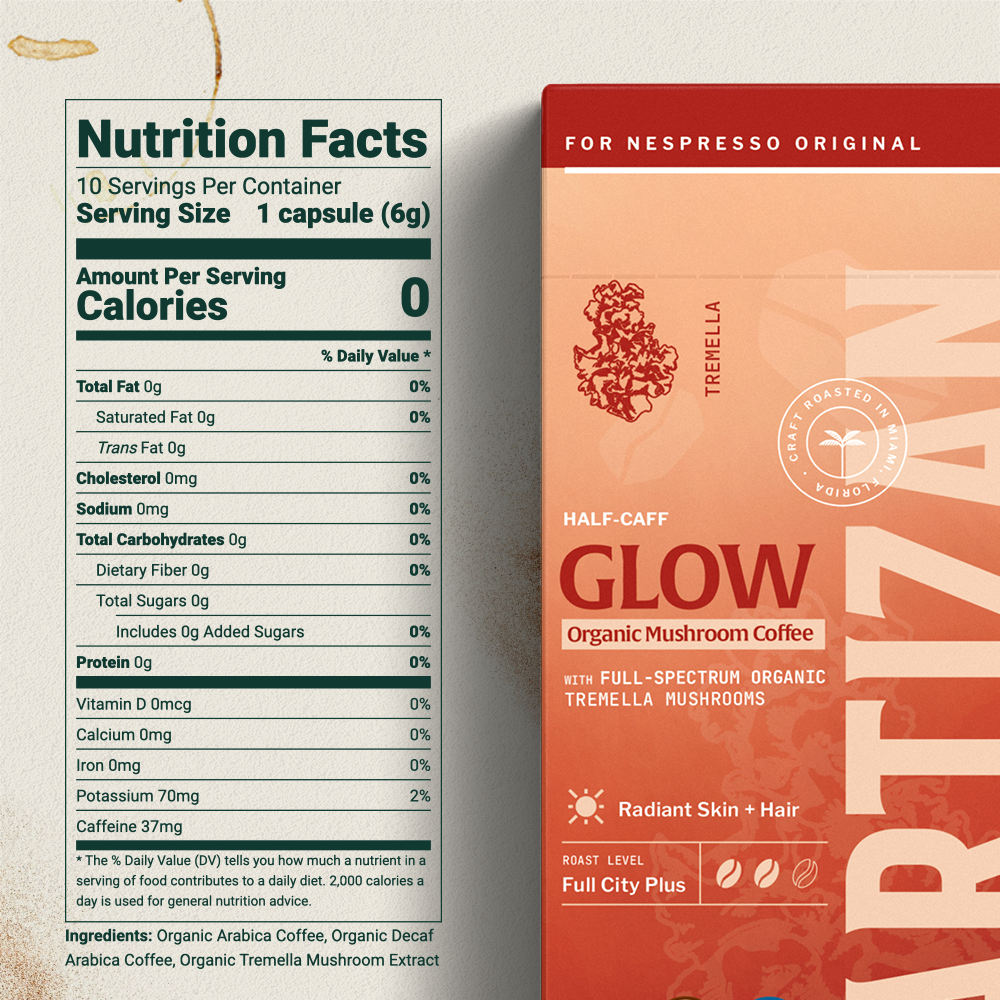 Artizan Organic Mushroom Tremella Half-Caff Espresso – Nespresso Compatible