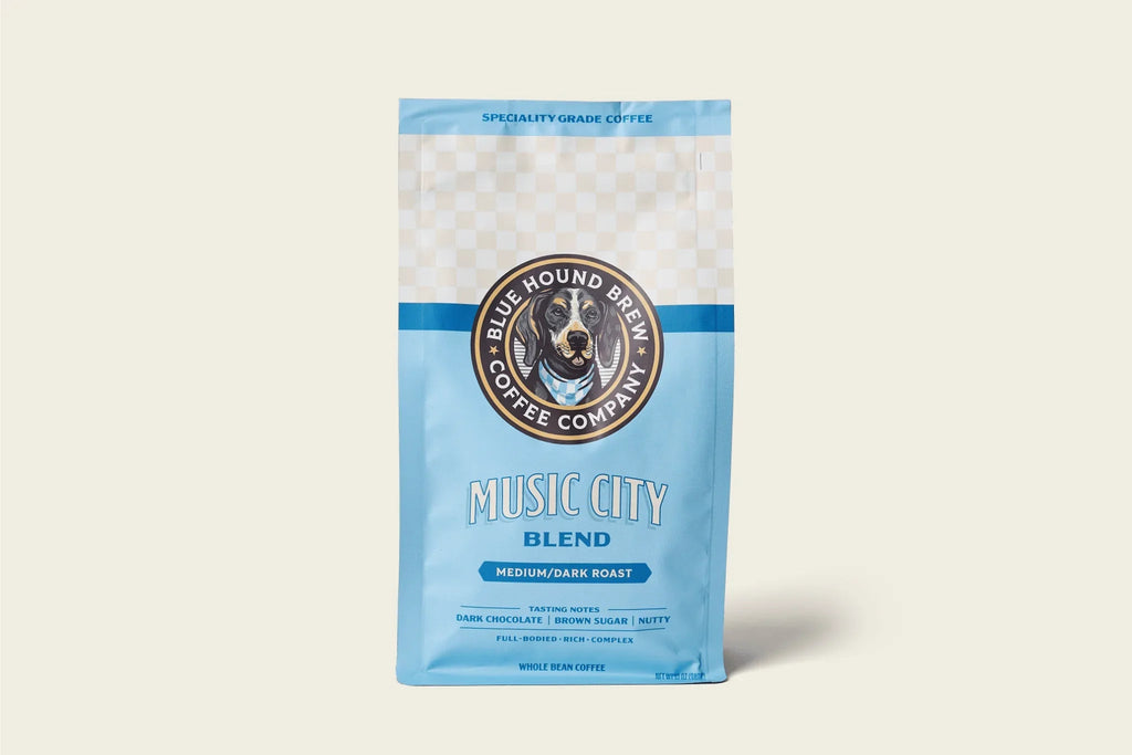 Blue Hound Brew Music City Blend Coffee, 5lb Bag, Medium-Dark Roast
