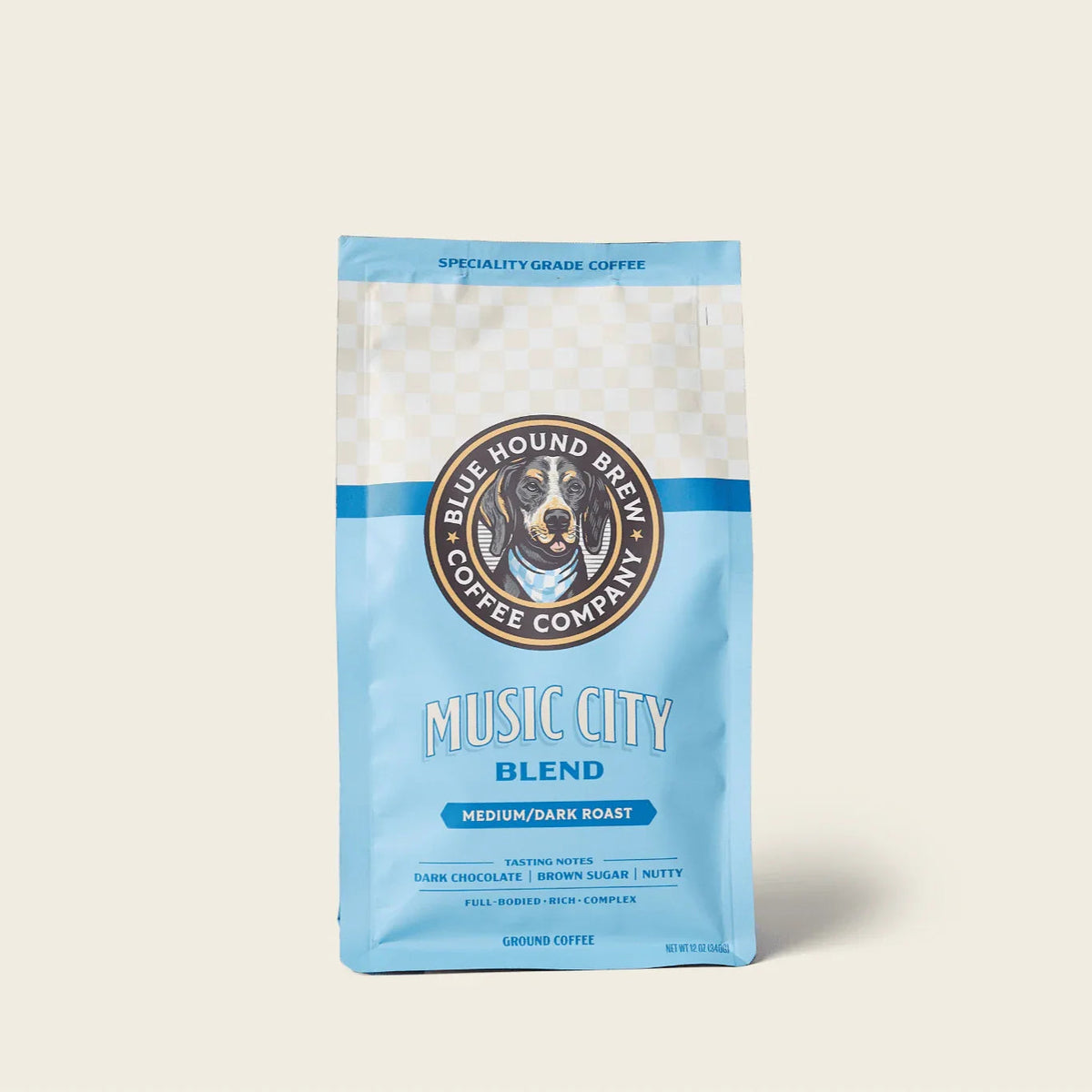 Blue Hound Brew Music City Blend Coffee, Medium-Dark Roast, 5lb Bag