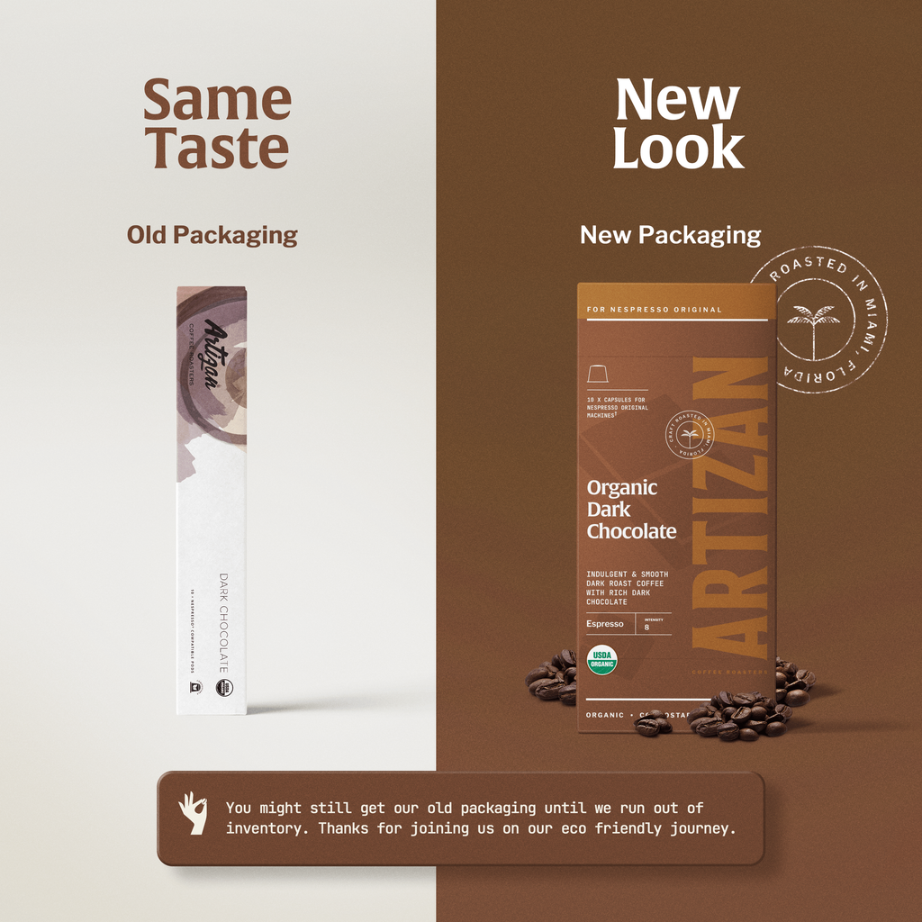 Artizan Organic Dark Chocolate Espresso – Nespresso Compatible