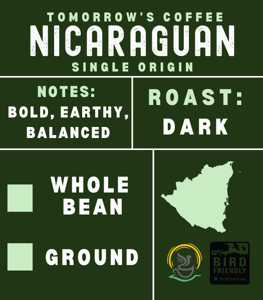 Organic Nicaraguan Coffee, medium roast version for medium-sized machines.