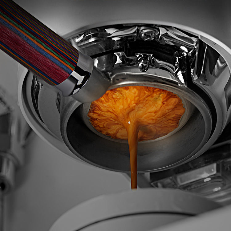 Bottomless Portafilter Colorful Wooden Handle - Shop Coffee Hobby