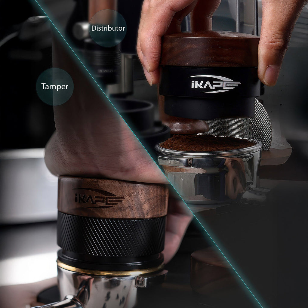 Black Edition Wooden Tamper And Distributor - Shop Coffee Hobby