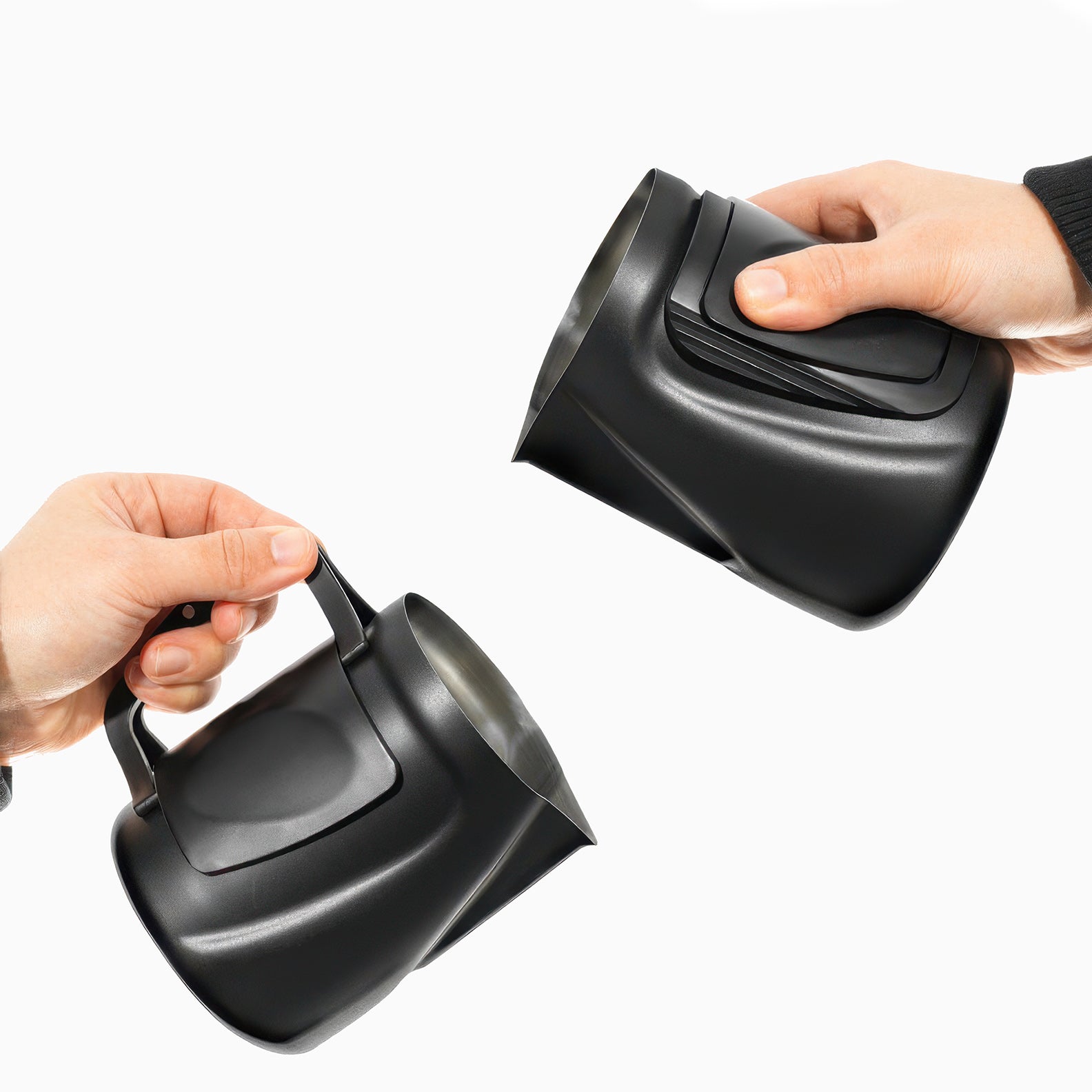 Convertible Foldable Handle Latte Pitcher - Shop Coffee Hobby