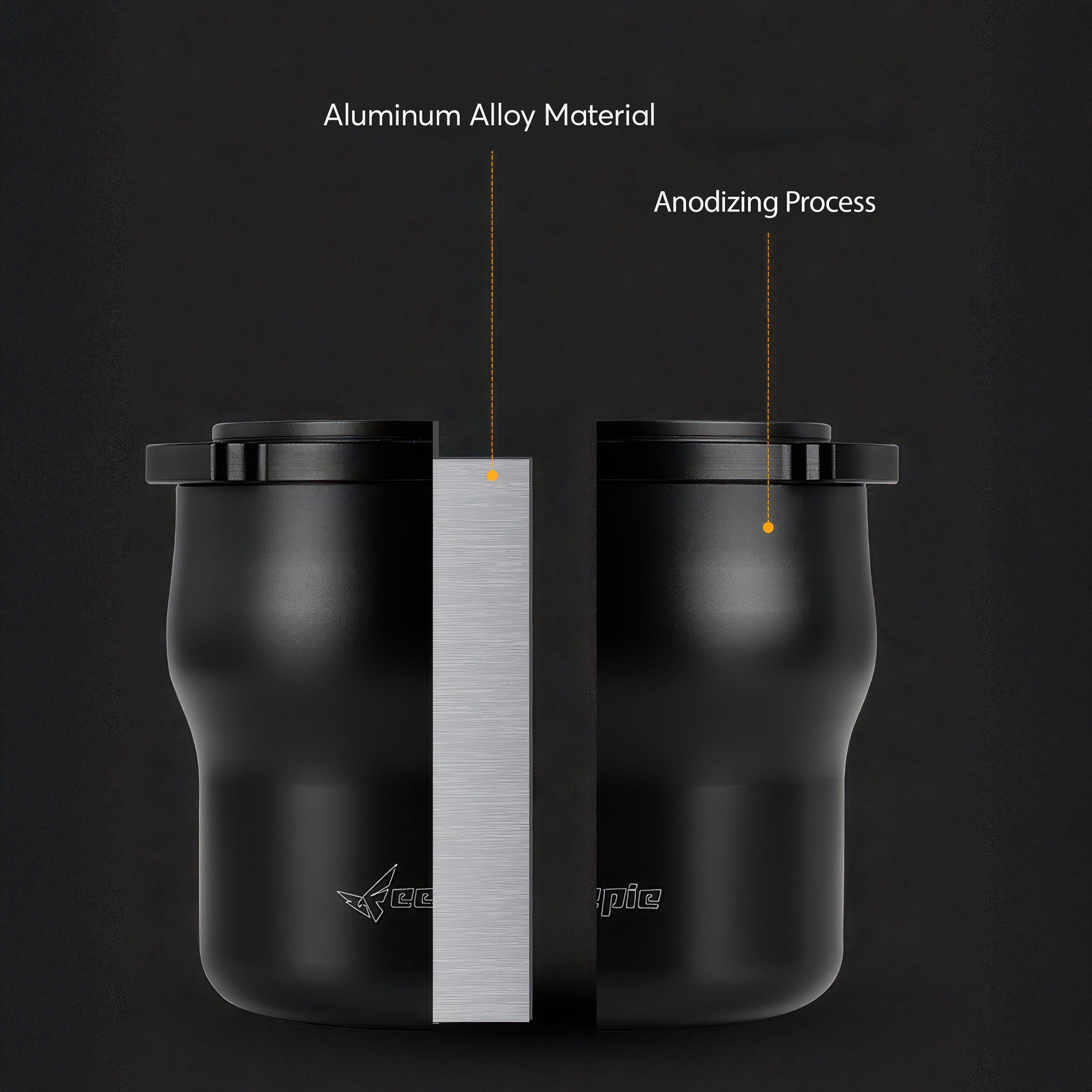 Coffee Dosing Cup Three-Ear Anti-Static - Shop Coffee Hobby