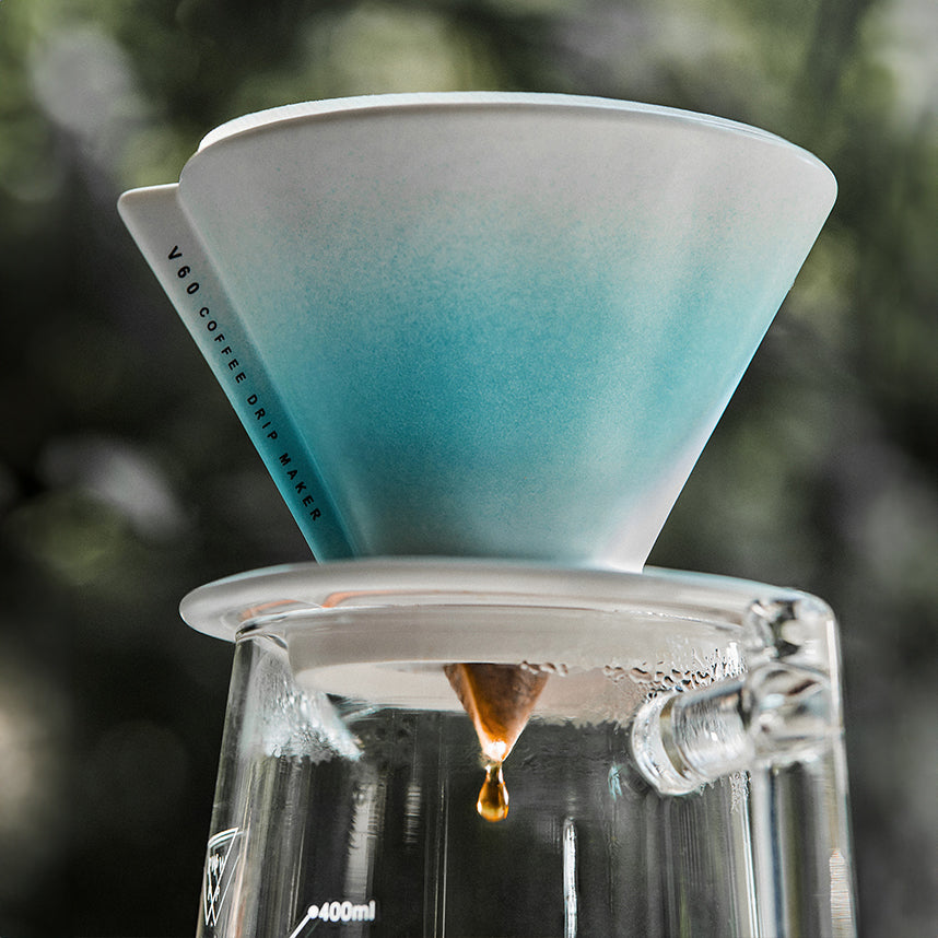 V60 Ceramic Pour Over Coffee Dripper with Sharing Pot - Shop Coffee Hobby