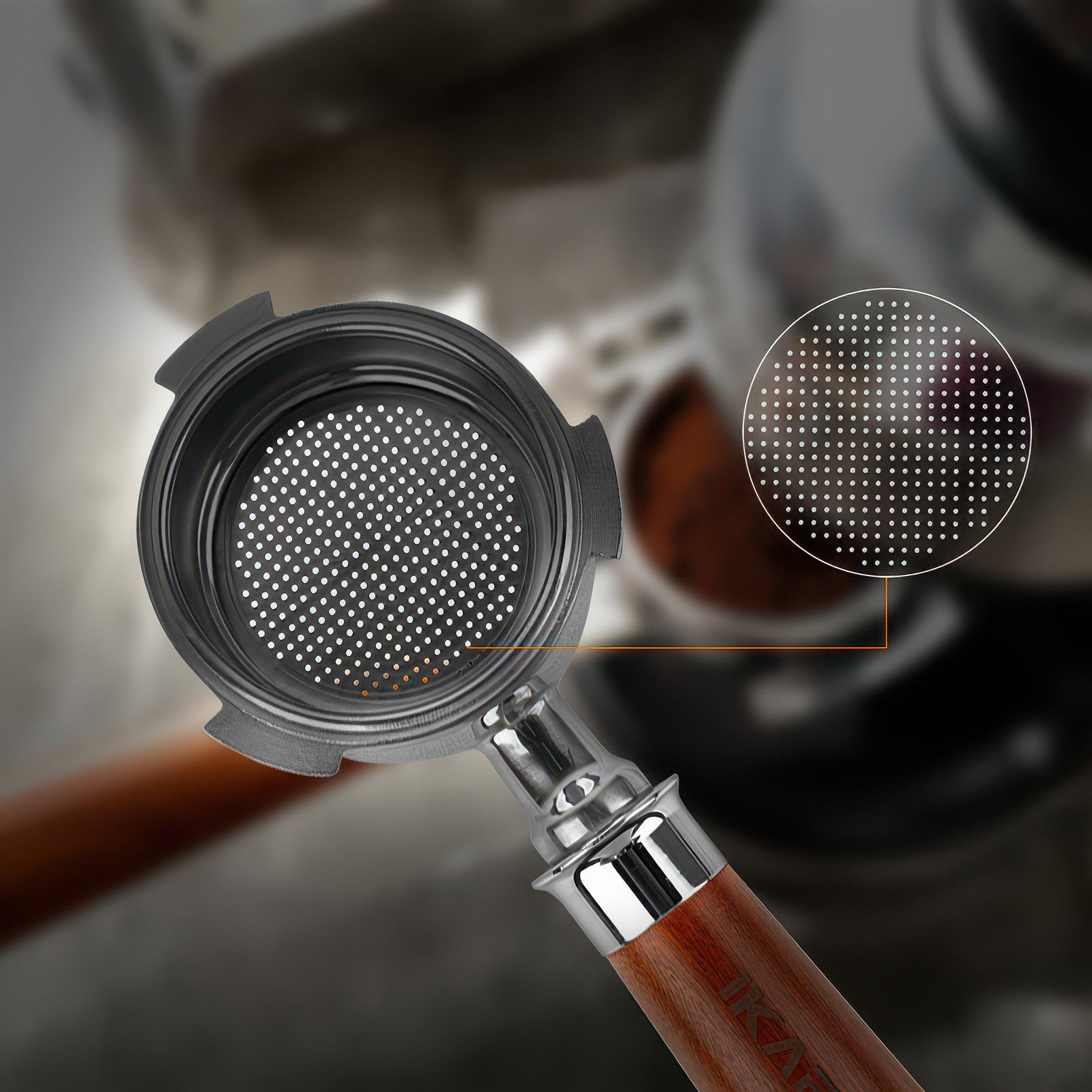 Solid Wood Handle Bottomless Portafilter - Shop Coffee Hobby